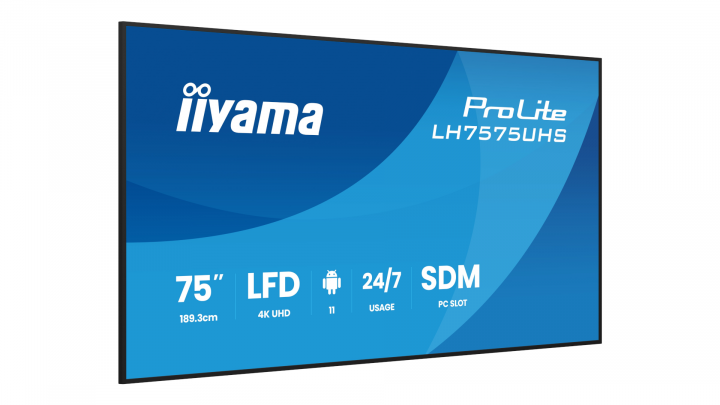 Monitor wielkoformatowy iiyama LH7575UHS-B2AG 3
