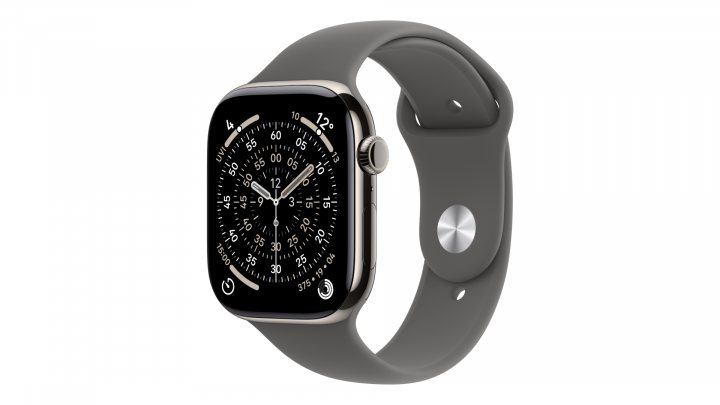 Smartwatch Apple Watch Series 11 GPS + Cellular, koperta 46 mm z tytanu w kolorze naturalnym, pasek sportowy w kolorze górskiej 2