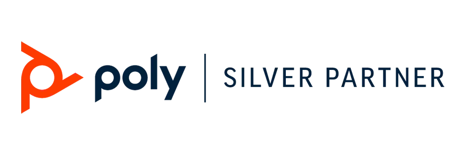 Poly logo silver partner