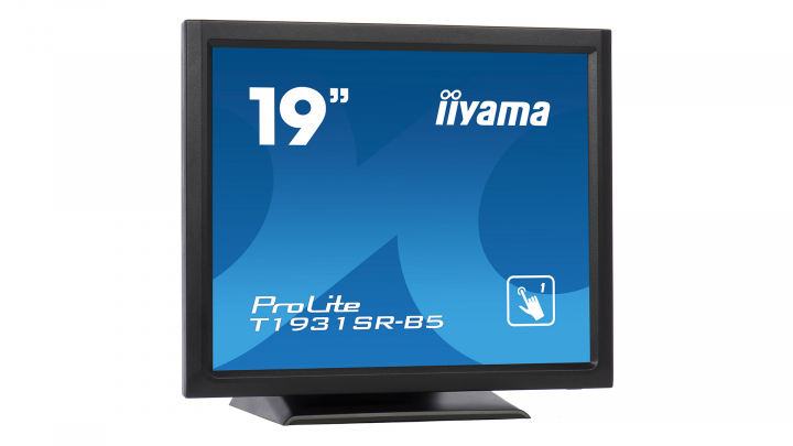 Monitor z dotykowym ekranem IIYAMA ProLite T1931SR-B5 - widok frontu lewej strony