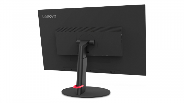 Monitor Lenovo ThinkVision T27p-10 czarny - widok z tyłu prawej strony