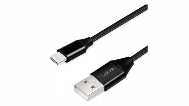 Kabel LogiLink USB 2.0 - USB-C 0,3m CU0139