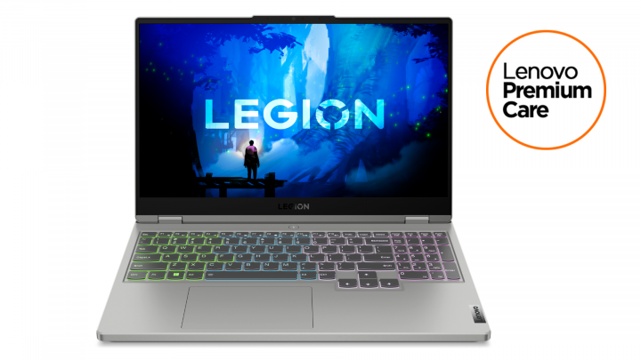 Legion 5 15IAH7H Cloud Grey W11 premium care - widok frontu