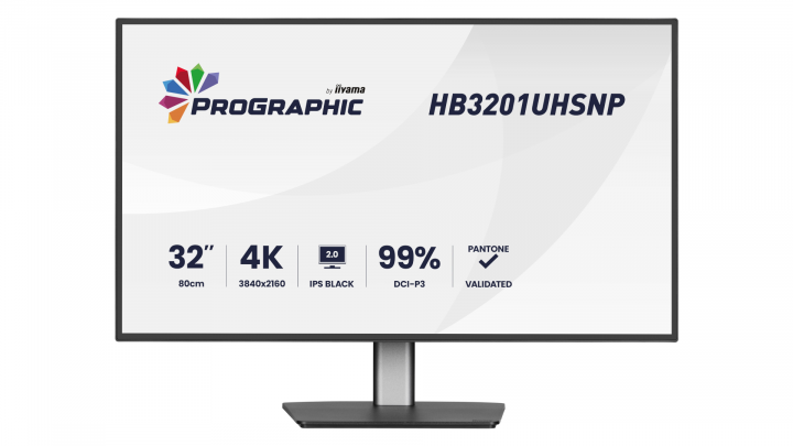 Monitor iiyama ProGraphic HB3201UHSNP-B1 4K UHD 31,5" IPS USB-C Dock