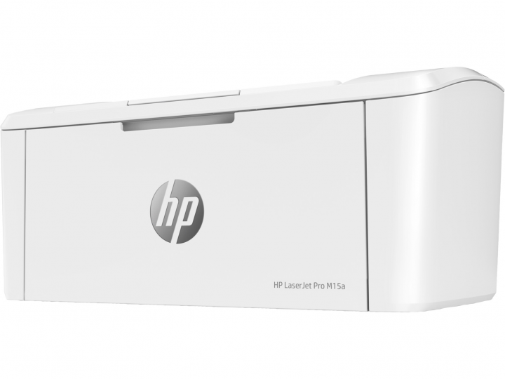Drukarka laserowa monochromatyczna HP LaserJet Pro M15a biała - widok frontu prawej strony