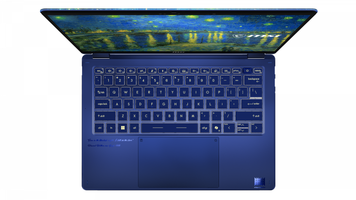 Laptop MSI Prestige 14 Flip AI+ Starry Night Over the Rhone Copilot 4
