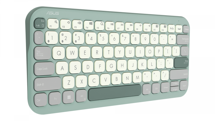 Klawiatura bezprzewodowa ASUS Marshmallow KW100 90XB0880-BKB050 szałwiowa 3