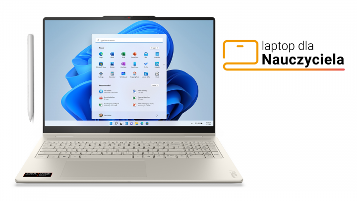 Laptop 2w1 Lenovo Yoga 7 16AKP10 Touch W11H (BK keyb) Seashell (Yoga Pen) BON 2