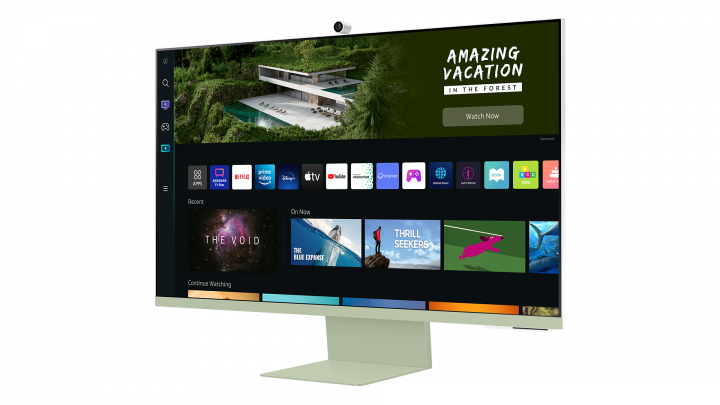 Monitor Samsung Smart M8 LS32BM80GUUXEN - widok frontu prawej strony