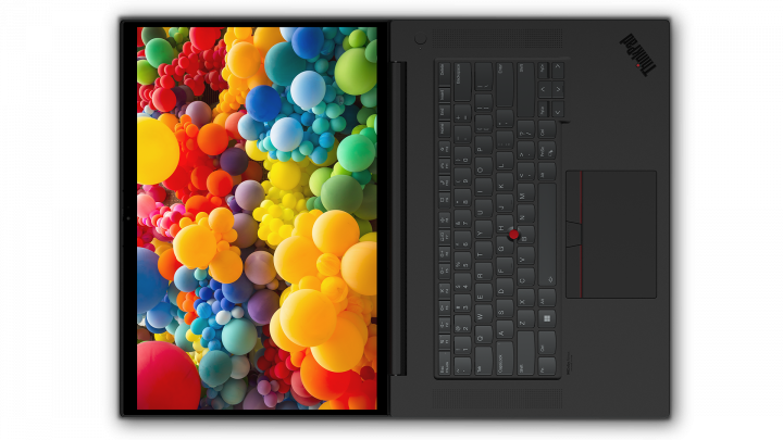 Mobilna stacja robocza Lenovo ThinkPad P1 G5 W11P czarny- widok z góry