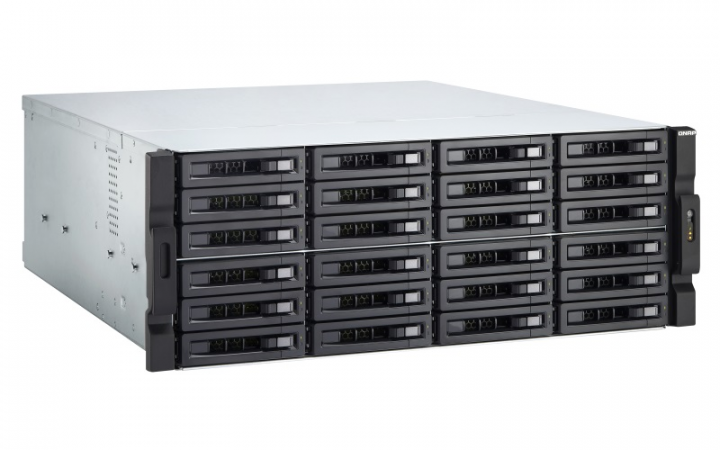Serwer NAS QNAP TS-2477XU-RP-2600 - widok frontu lewej strony