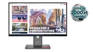 Monitor Lenovo ThinkVision P27QD-40 64B3GAT2EU 27" QHD IPS 120Hz HDMI DP RJ45 USB-C Daisy Chain Kvm