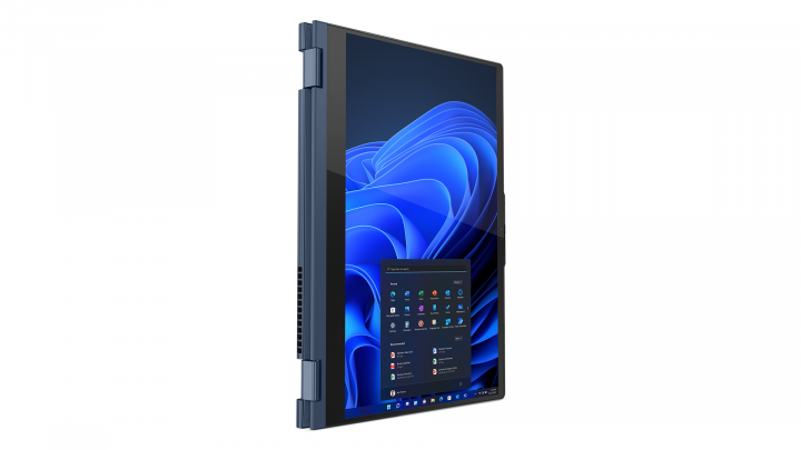 ThinkBook 14s Yoga G2 W11P Abyss blue - widok frontu lewej strony