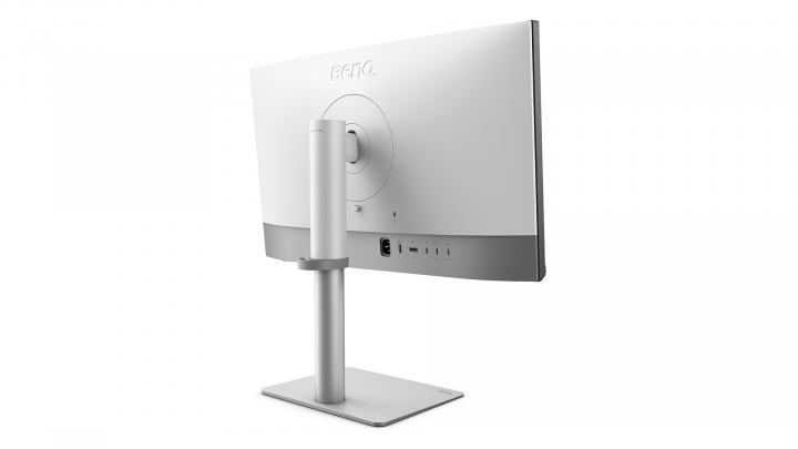 Monitor BenQ PD2730S 9H.LN7LA.TBE 27" 5K UHD+ IPS USB-C Dock 90W - widok z tyłu prawej strony