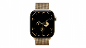 Smartwatch Apple Watch Series 12 GPS + Cellular, koperta 42 mm z tytanu w kolorze złotym, bransoleta mediolańska w kolorze złotym - MJGL4MP/A