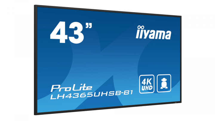 Monitor wielkoformatowy iiyama ProLite LH4365UHSB-B1 43" 4K UHD IPS 24/7 DigitalSignage 3