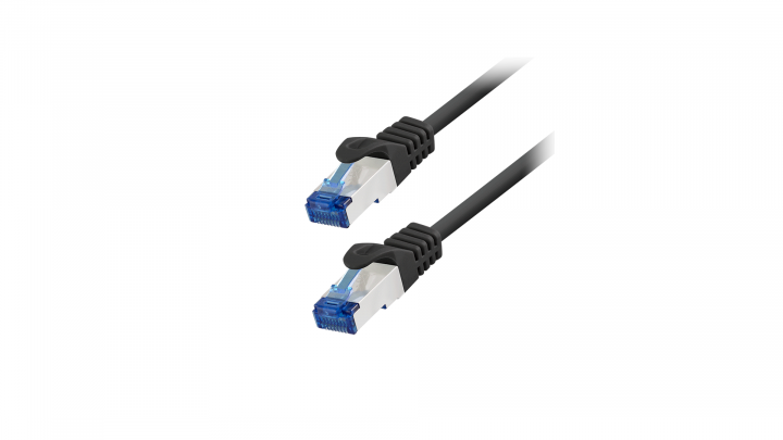 Patchcord LogiLink CAT 6A 10G S/FTP czarny