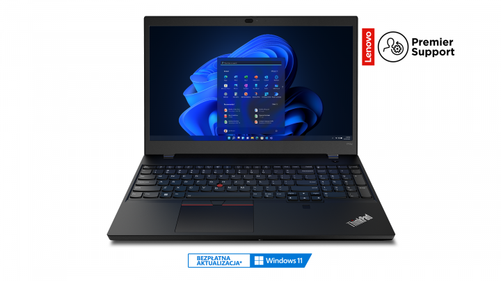 Mobilna stacja robocza Lenovo ThinkPad P15v G3 - widok frontu