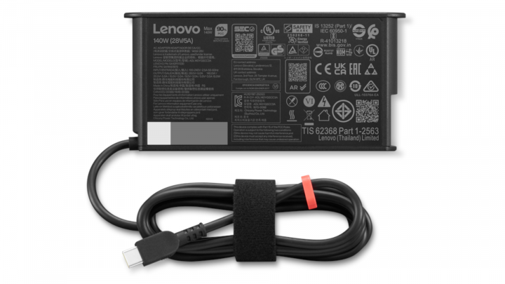 Zasilacz Lenovo ThinkPad Mobile Workstation 4X21U28818 140W USB-C GaN Slim AC Adapter - EU 3