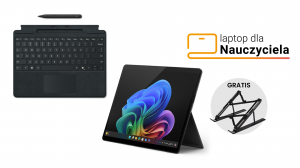 Laptop dla Nauczyciela Microsoft Surface Pro 11 ZIL-00024 X Plus X1P-64-100 Touch 13" 120Hz 16GB 512SSD Adreno W11Pro Grafitowy + Etui z klawiaturą i rysikiem 