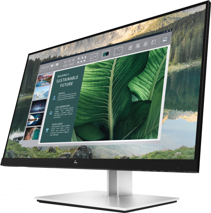 MONITOR HP E24U G4 widok frontu prawej strony