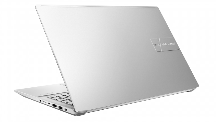 VivoBook Pro 15 OLED M3500QC W11H Cool Silver - widok klapy lewej strony