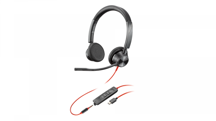 Słuchawki przewodowe HP Poly Blackwire 3325 Stereo USB-C - 76J22AA