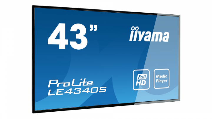 Monitor IIYAMA ProLite LE4340S-B3 - widok frontu lewej strony