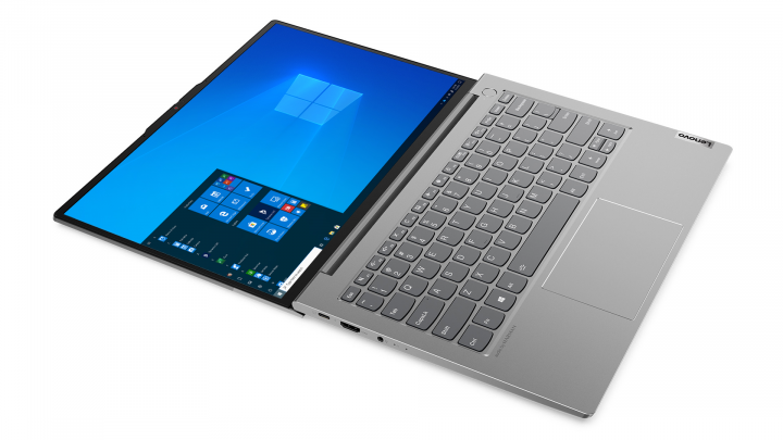 Laptop Lenovo ThinkBook 13s G3 W10P AMD - przód front prawy3