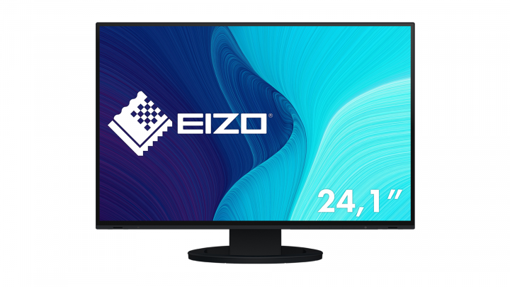 Monitor EIZO FlexScan EV2485 czarny - widok frontu