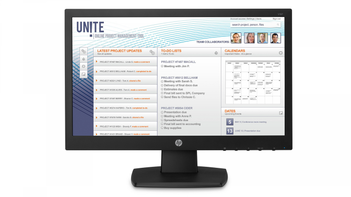 Monitor HP V197 V5J61AA - widok frontu