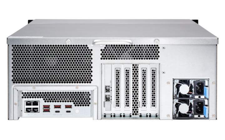 Serwer NAS QNAP TS-2483XU-RP-E2136 - widok tyłu