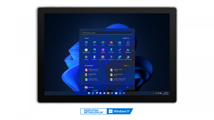 Microsoft Surface Pro 7 Plus - widok frontu