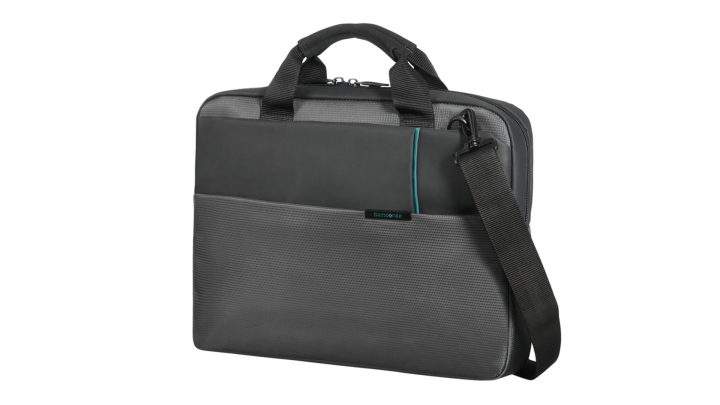 Torba do laptopa Samsonite Qibyte 156 16N-09-007 antracytowa - przód front lewy