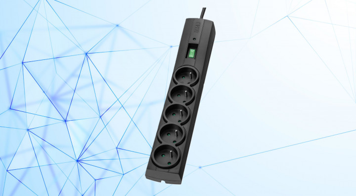 Listwa antyprzepięciowa EVER Classic 1,5m TLZ09-CLA0150000 front