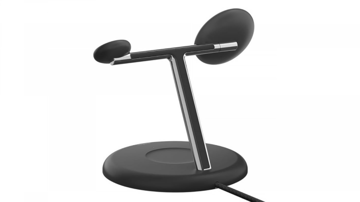Ładowarka indukcyjna Belkin BOOST CHARGE PRO MagSafe 3w1 iPhone Apple Watch i Airpods czarna - WIZ023vfBK tył