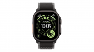 Smartwatch Apple Watch Ultra 3 GPS + Cellular koperta 49 mm z tytanu w kolorze czarnym, opaska Trail w kolorze czarnym/węgla drzewnego - rozmiar S/M - MF1D4QP/A
