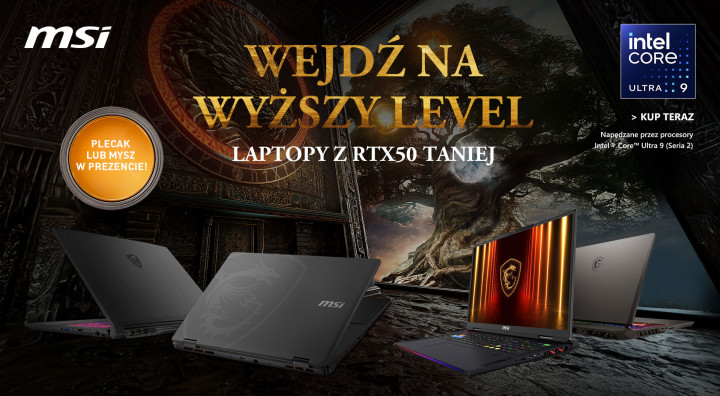 msi WEJDŹ NA WYŻSZY LEVEL - LAPTOPY Z RTX50 TANIEJ 10