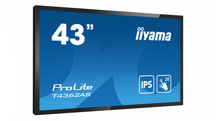 Monitor IIYAMA ProLite T4362AS-B1 - widok frontu lewej strony