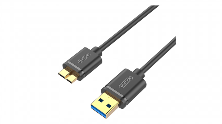 Kabel UNITEK USB 3.0 microB/USB 1m Y-C461GBK