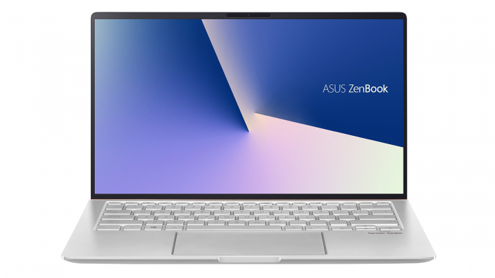 Laptop Asus Zenbook UM433 Icicle Silver - widok frontu