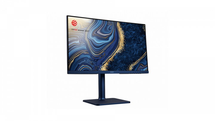 Monitor MSI Modern MD241P Ultramarine - widok frontu lewej strony