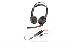 Słuchawki przewodowe HP Poly Blackwire 5220 Stereo USB-A - 80R97AA