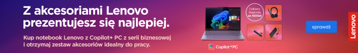 Z akcesoriami Lenovo prezentujesz się najlepiej. banner kategorii
