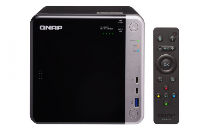 Serwer NAS QNAP TS-453BT3-8G - widok frontu