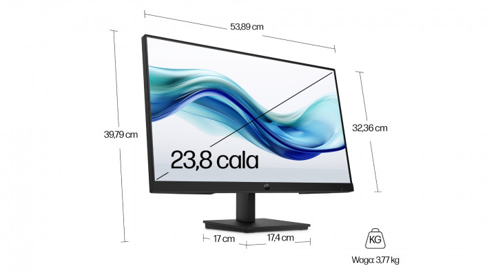 Monitor HP S3 Pro 9U5J5UT wielkość