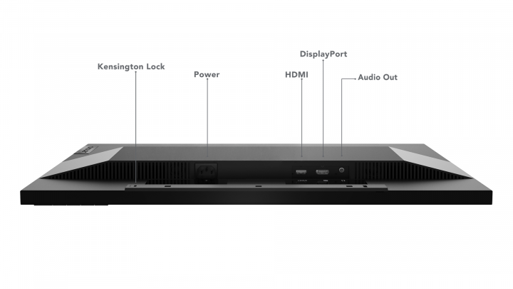 Monitor Lenovo ThinkVision E27q-20 62D0GAT1EU - widok portów