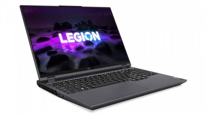 Legion 5 Pro 16ITH6H - widok frontu lewej strony