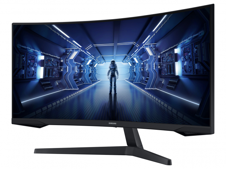 Monitor Samsung Odyssey G5 LC34G55TWWUXEN - widok frontu prawa strona