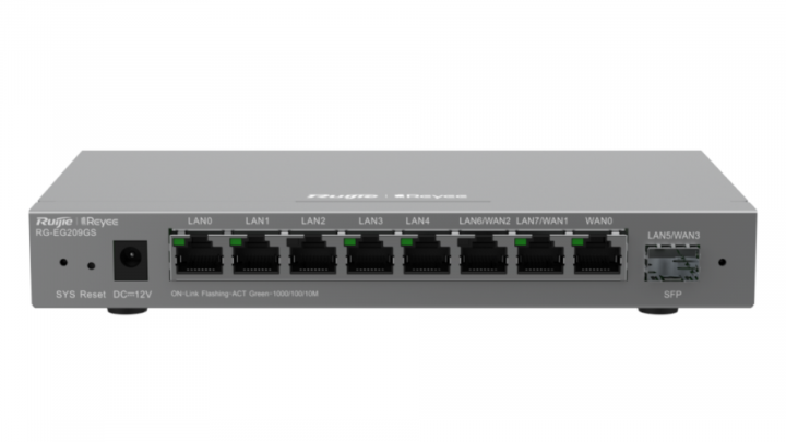Router Ruijie Reyee RG-EG209GS 8-port GE 1x1Gb SFP